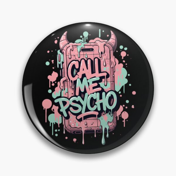 Item preview, Call Me Psycho – Devil Horns Retro Phone Pastel Goth designed and sold by WeranovDesign.