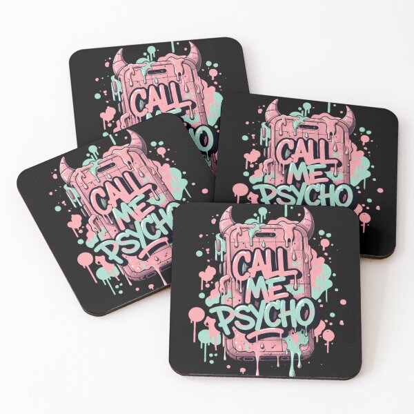 Item preview, Call Me Psycho – Devil Horns Retro Phone Pastel Goth designed and sold by WeranovDesign.
