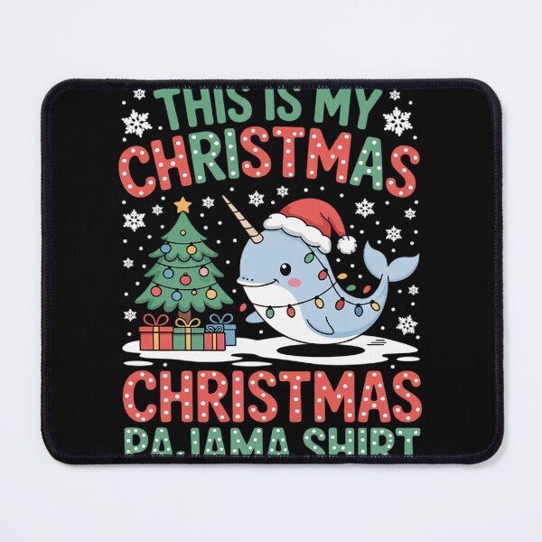Item preview, Narwhal Xmas Tree Lights This Is My Christmas Pajama designed and sold by Belkisallen.