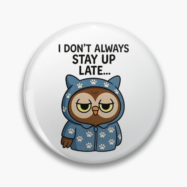 Item preview, Sleepy Owl Pajamas – Funny Stay Up Late Night Humor designed and sold by Taans-Creation.
