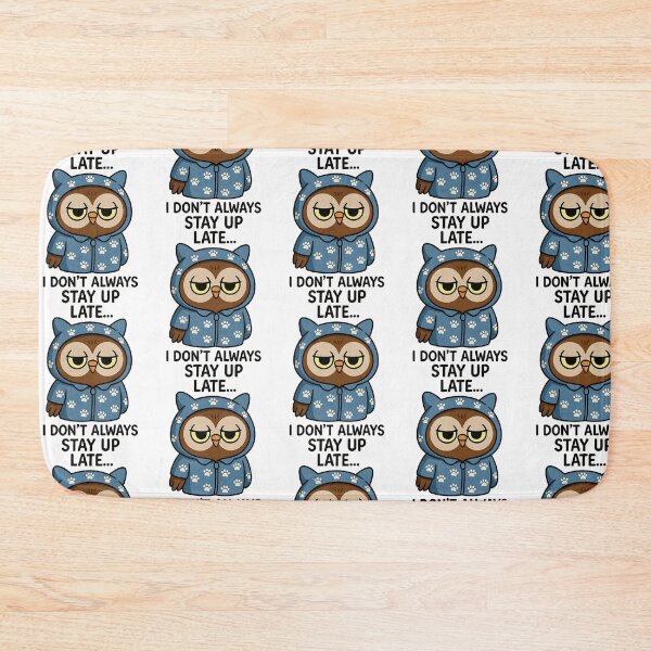 Item preview, Sleepy Owl Pajamas – Funny Stay Up Late Night Humor designed and sold by Taans-Creation.