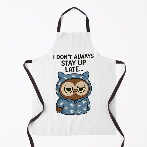 Item preview, Sleepy Owl Pajamas – Funny Stay Up Late Night Humor designed and sold by Taans-Creation.