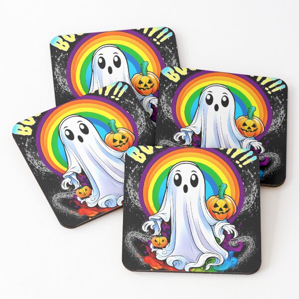Item preview, Boo-I'M-Gay-Funny-Rainbow-Ghost-Pride-T-Shirt-(1) designed and sold by SebaAltergot.