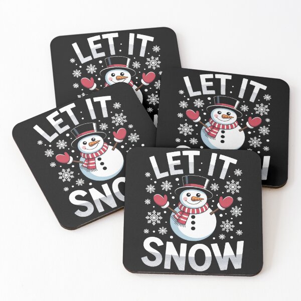 Item preview, Cute Smiling Snowman Let It Snow Design designed and sold by ThreadAlchemys.