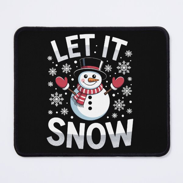 Item preview, Cute Smiling Snowman Let It Snow Design designed and sold by ThreadAlchemys.