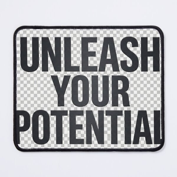 Item preview, Unleash Your Potential – Bold Motivational Quote Design designed and sold by Yasmeen1786.