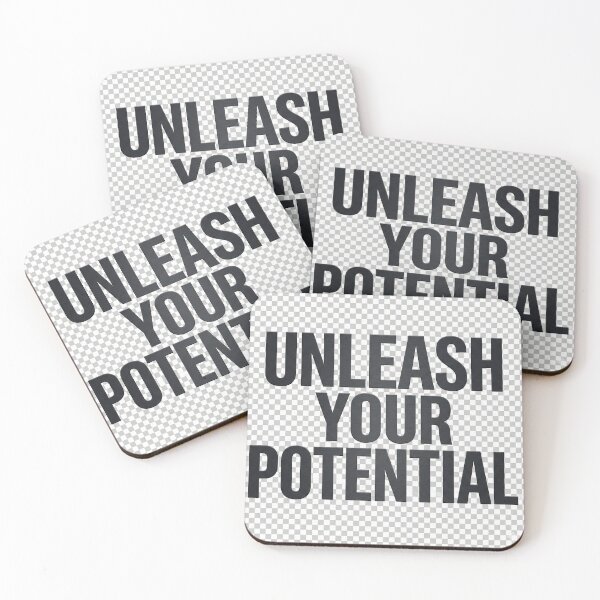 Item preview, Unleash Your Potential – Bold Motivational Quote Design designed and sold by Yasmeen1786.