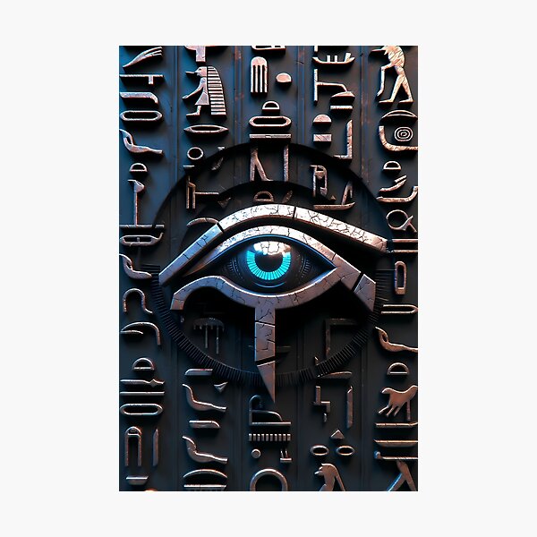 Item preview, Cyberpunk Egyptian Hieroglyphics, symmetrical textures (image size 8320x12480) designed and sold by Digital-Davinci.