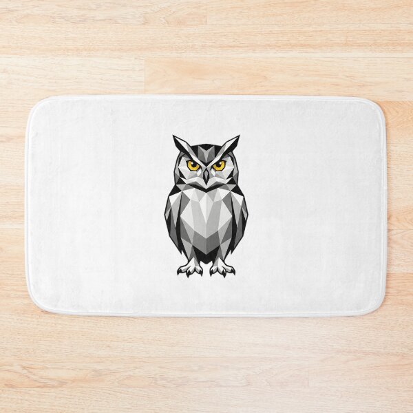 Item preview, Modern Geometric Owl Low Poly Vector Art designed and sold by BrickXSq.