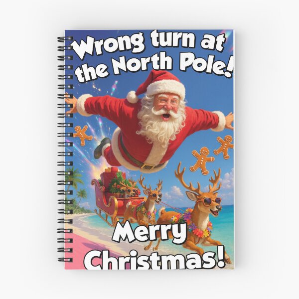 Item preview, Santa’s Beach Blunder – Merry Chaos in Paradise designed and sold by Laugh & Rewind .