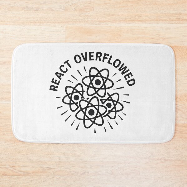 Item preview, React Overflowed – Atomic Component Chaos Badge designed and sold by techy-rrr.