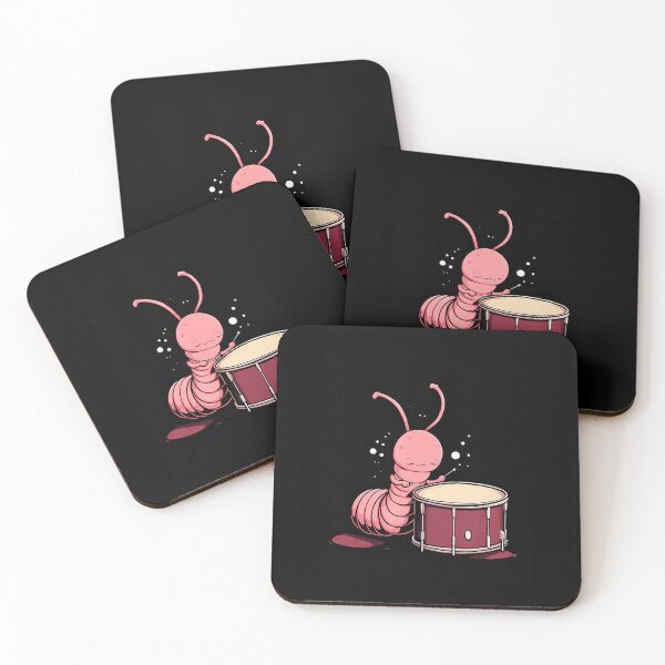 Item preview, Earthworm Drummers Drums Player Drums Worm Kawaii designed and sold by KristinDebra.