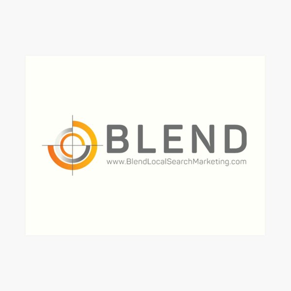 Blend Local Search Marketing Art Print