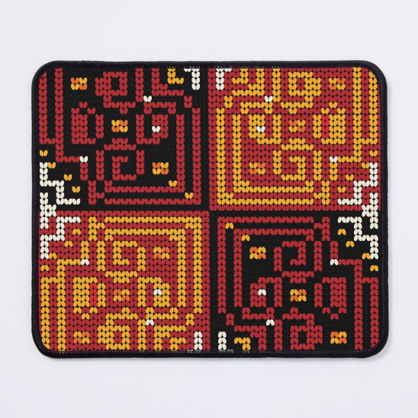 Item preview, Hmong Ethnic Folk Tile Pattern Black Red Gold Maze Design designed and sold by SGStudio_Thailand.