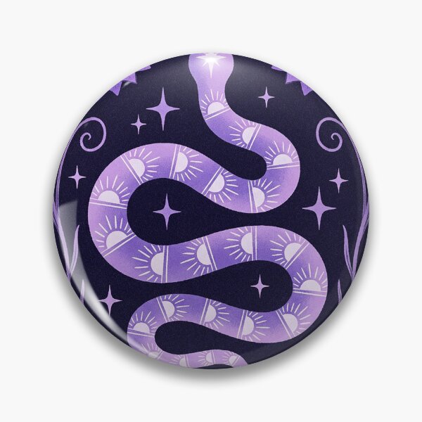 Item preview, Mystical Lavender Serpent with Sun Patterns & Bellflowers designed and sold by zzz888.