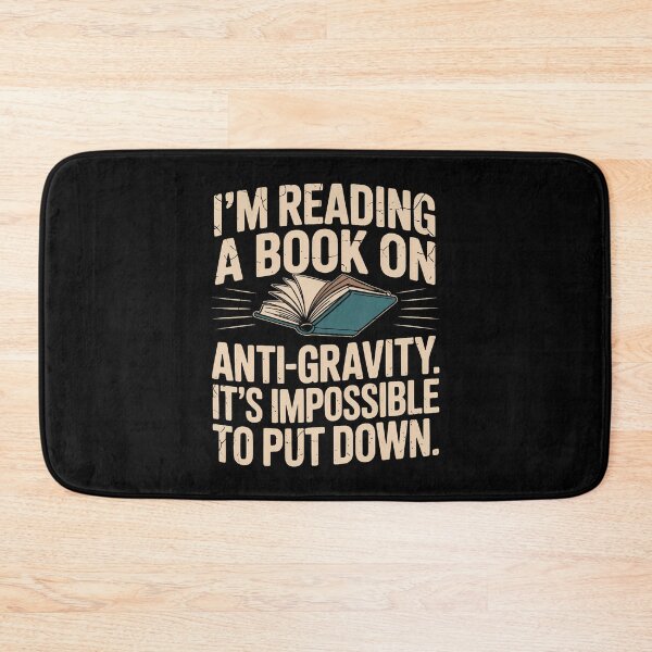 Item preview, Funny Reading Anti Gravity Book Joke Impossible To Put Down designed and sold by SarahLeanne1.