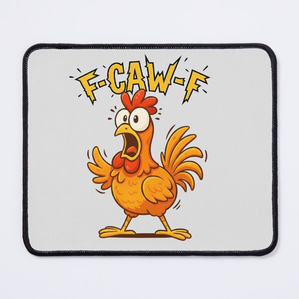 Item preview, F-CAW-F! Funny Screaming Chicken Cartoon Meme designed and sold by THE-DAILY-DRIPS.
