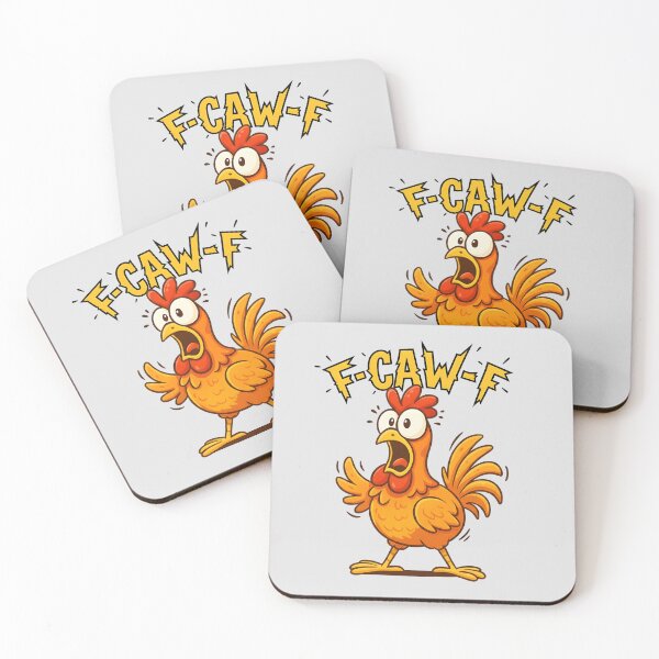 Item preview, F-CAW-F! Funny Screaming Chicken Cartoon Meme designed and sold by THE-DAILY-DRIPS.