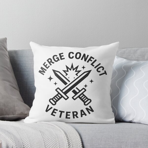 Item preview, Merge Conflict Veteran – Git Battle Emblem designed and sold by techy-rrr.