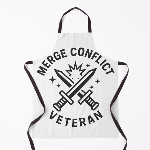 Item preview, Merge Conflict Veteran – Git Battle Emblem designed and sold by techy-rrr.