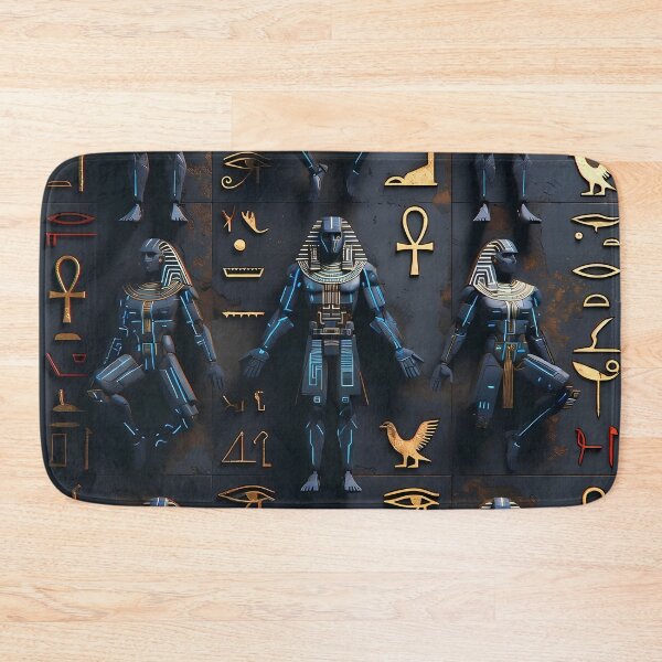 Item preview, Cyberpunk Egyptian Hieroglyphics, symmetrical textures (image size 8320x12480) designed and sold by Digital-Davinci.