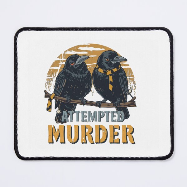 Item preview, Attempted Murder Shirt – Funny Crow Pun Tee – Murder of Crows Humor Design designed and sold by Printsouf.