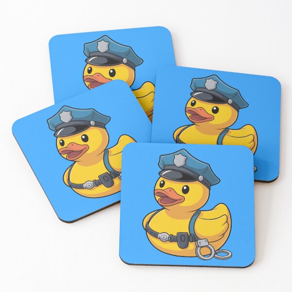 Item preview, Cute Police Rubber Duck Illustration designed and sold by MonkiFlipp.