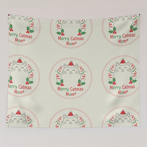 Item preview, Merry Catmas- Cute Christmas Cat designed and sold by KingdomDesigns2.