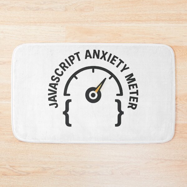 Item preview, JavaScript Anxiety Meter – Debug Pulse Badge designed and sold by techy-rrr.