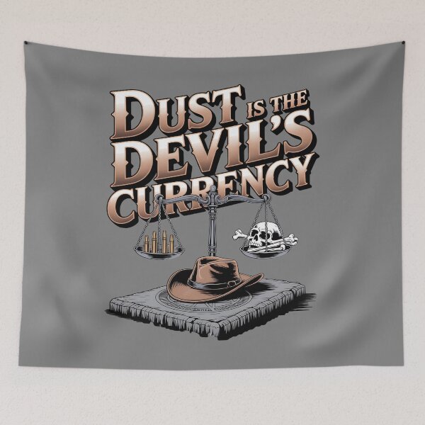 Item preview, gothic western - victorian steampunk - mechanical cowboy - clockwork outlaw - gears and guns - plague train - ghost train - haunted desert - occult western - skeletal cowboy designed and sold by JansenGS.