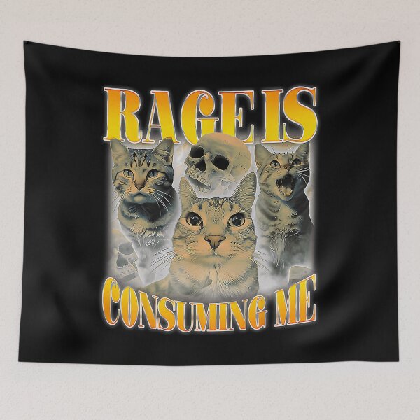Item preview, Rage Is Consuming Me Cat  designed and sold by AmetArt.