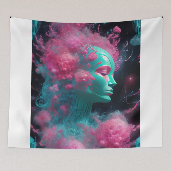 Item preview, “Nebula Bloom Cyber Goddess” designed and sold by Czerkiz.
