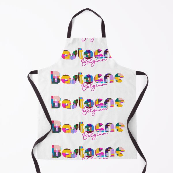 Item preview, Bastogne, Belgium, Vibrant Abstract City Typography Art designed and sold by Wanderful-roads.