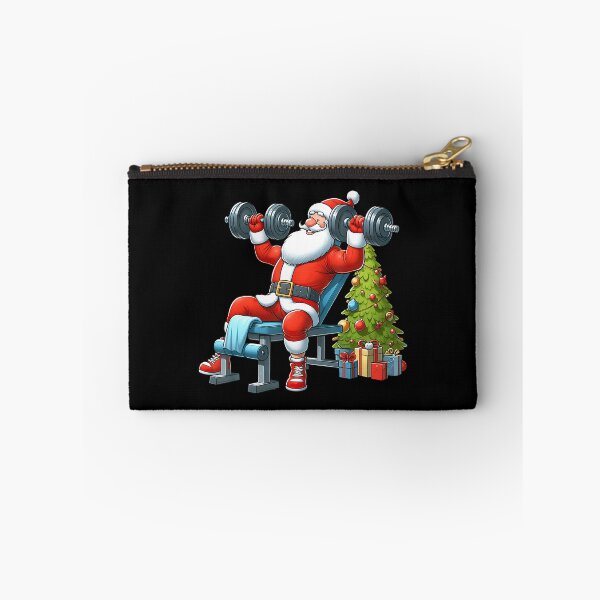 Item preview, Santa Weightlifting Fitness Gym Training Christmas Tree designed and sold by KristinDebra.