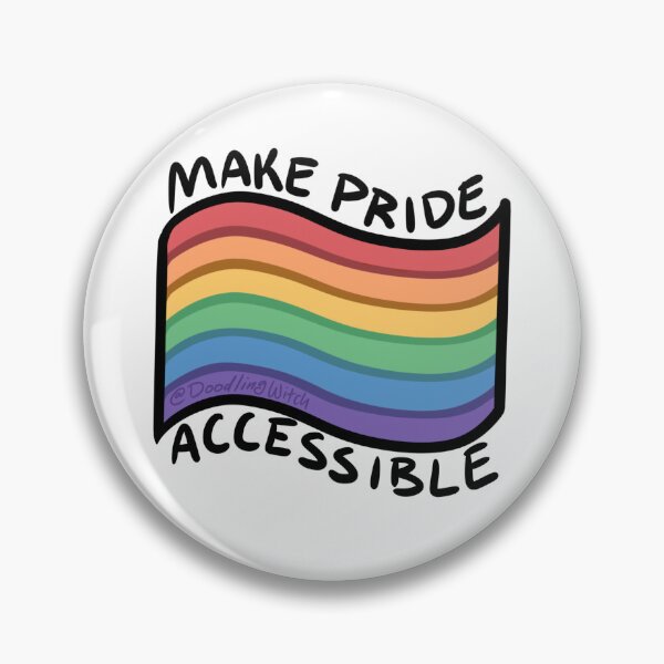 Item preview, Make Pride Accessible Rainbow Flag designed and sold by doodlingwitch.