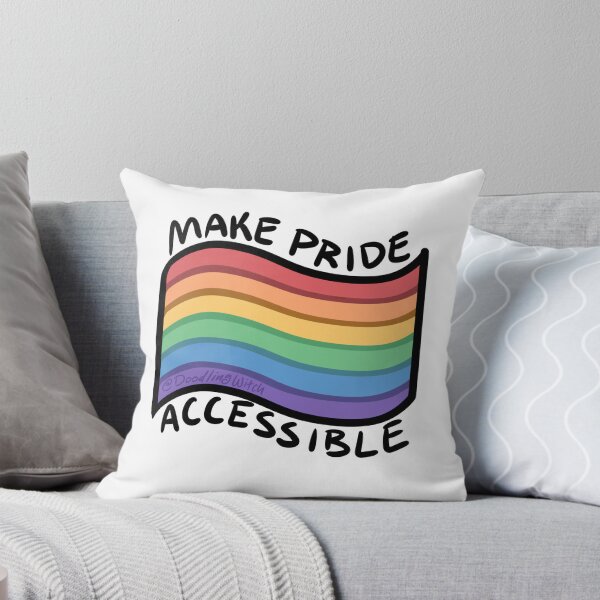 Item preview, Make Pride Accessible Rainbow Flag designed and sold by doodlingwitch.