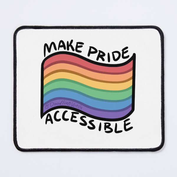Item preview, Make Pride Accessible Rainbow Flag designed and sold by doodlingwitch.