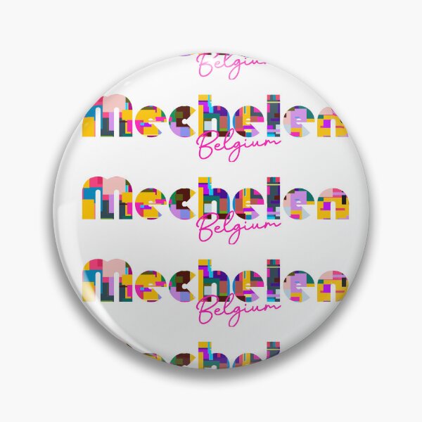 Item preview, Mechelen, Belgium, Vibrant Abstract City Typography Art designed and sold by Wanderful-roads.