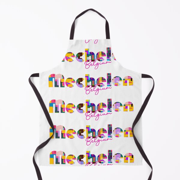 Item preview, Mechelen, Belgium, Vibrant Abstract City Typography Art designed and sold by Wanderful-roads.