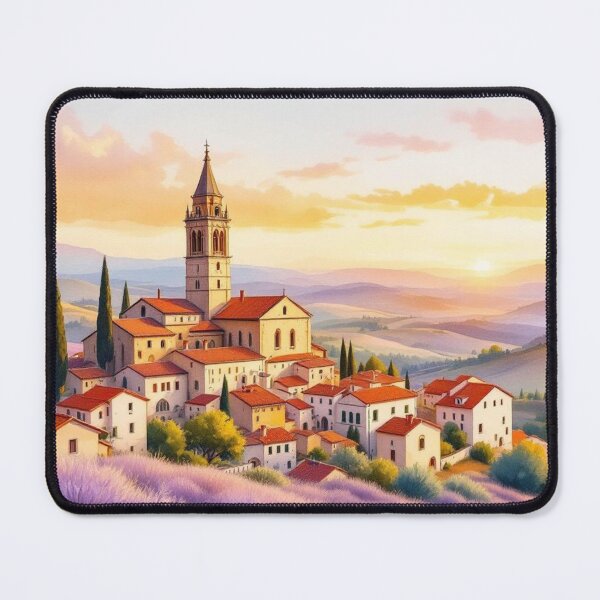 Item preview, A Provençal village bathed in lavender designed and sold by jefboutique6150.