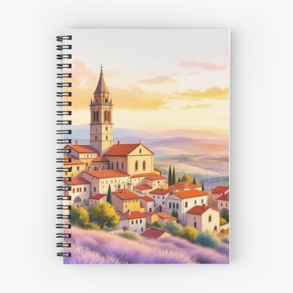 Item preview, A Provençal village bathed in lavender designed and sold by jefboutique6150.