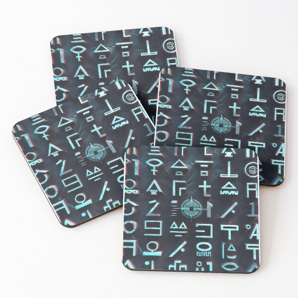 Item preview, Cyberpunk Egyptian Hieroglyphics, symmetrical textures (image size 8320x12480) designed and sold by Digital-Davinci.