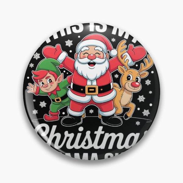 Item preview, This Is My Christmas Pajama Dabbing Santa Elf Pajamas  designed and sold by Belkisallen.
