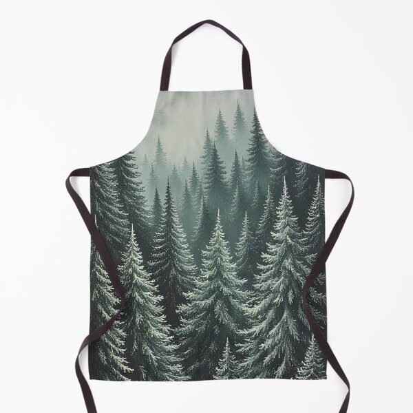 Item preview, Dense fir forest in a misty, still state designed and sold by Mianku | Für das Leben.