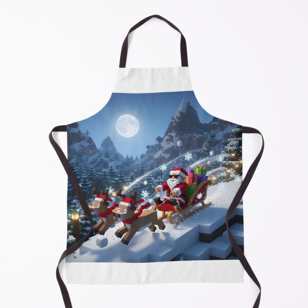 Item preview, Cool Pixel Santa Moonlight Ride designed and sold by ReykorShop.