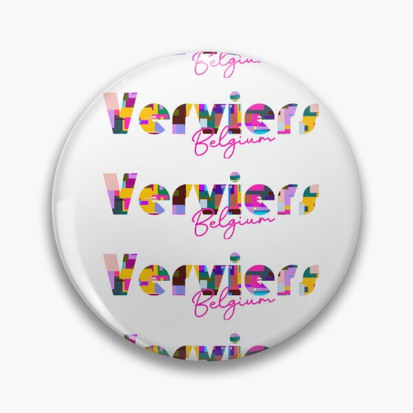 Item preview, Verviers, Belgium, Vibrant Abstract City Typography Art designed and sold by Wanderful-roads.