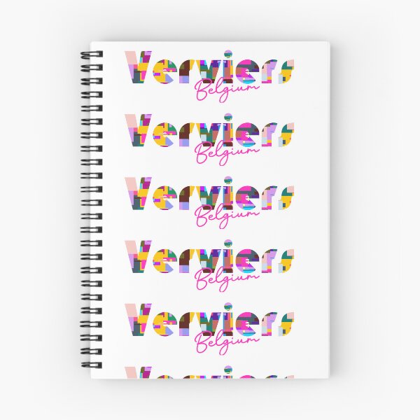 Item preview, Verviers, Belgium, Vibrant Abstract City Typography Art designed and sold by Wanderful-roads.