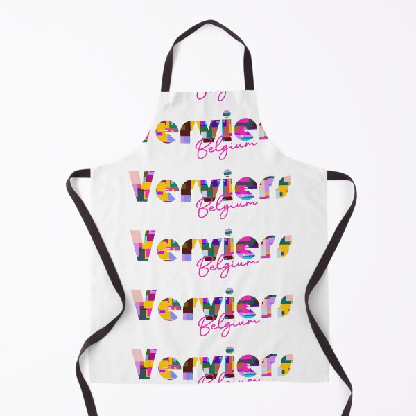 Item preview, Verviers, Belgium, Vibrant Abstract City Typography Art designed and sold by Wanderful-roads.