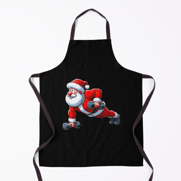 Item preview, Santa Doing Push-Ups Gym Fitness Workout Christmas designed and sold by RosaliaAmber.