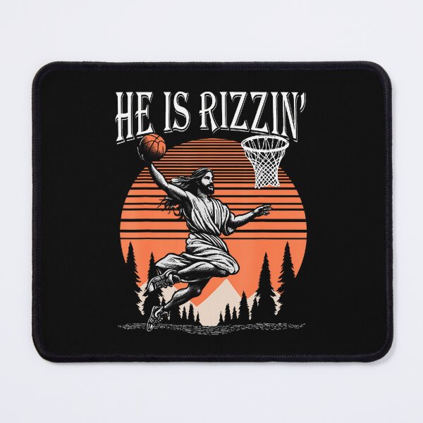 Item preview, He Is Rizzin Funny Jesus Basketball Easter Christian Men Boy designed and sold by EarlineRenee.